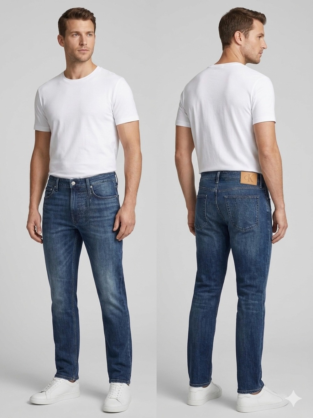 NWT Calvin Klein Men's Denim Straight Jeans